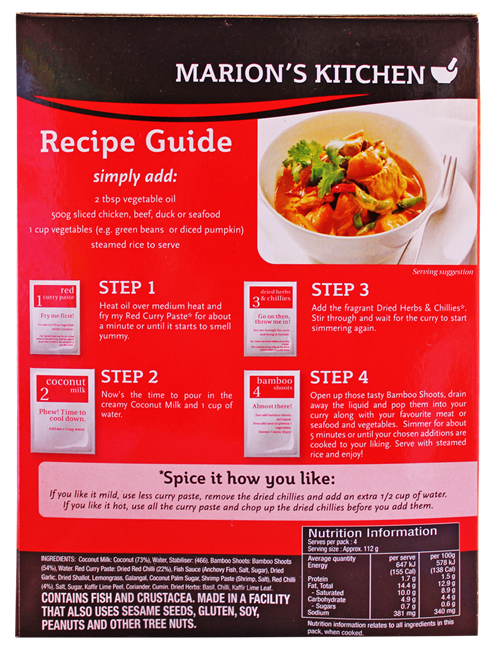 Picture of MARION'S THAI RED CURRY