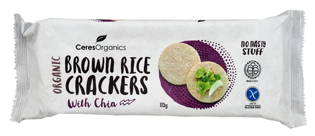 Picture of CERES BROWN RICE CRACKERS & CHIA
