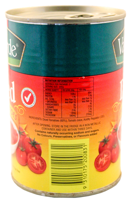 Picture of VAL VERDE DICED ITALIAN TOMATOES