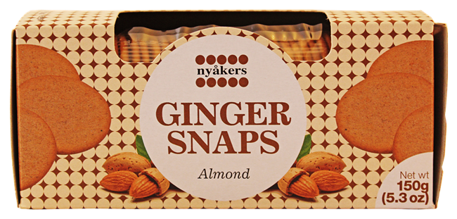 Picture of NYAKERS GINGER SNAPS ALMOND 