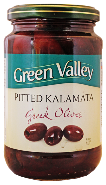 Picture of GREEN VALLEY PITTED KALAMATA GREEK OLIVE