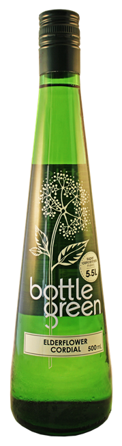 Picture of CORDIAL - BOTTLE GREEN ELDERFLOWER