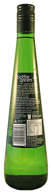 Picture of CORDIAL - BOTTLE GREEN ELDERFLOWER