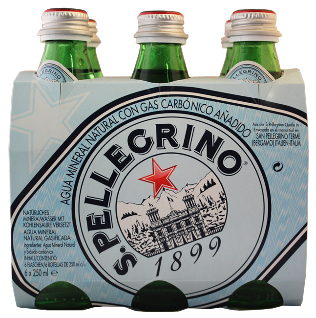 Picture of SAN PELLEGRINO MINERAL WATER 250mL 6 PACK