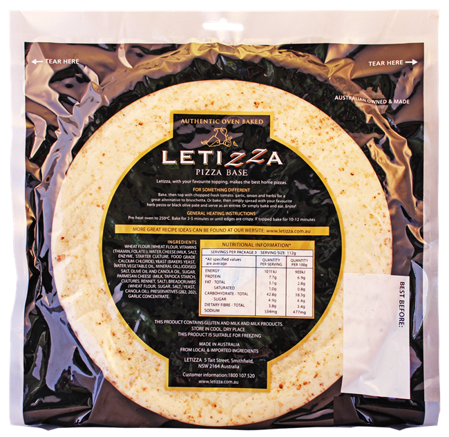 Picture of LETIZZA PIZZA BASE TWIN
