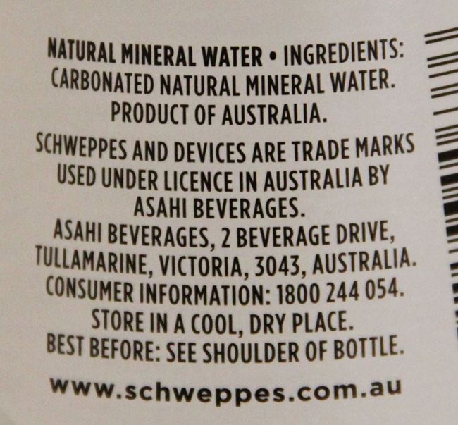 Picture of SCHWEPPES NATURAL MINERAL WATER
