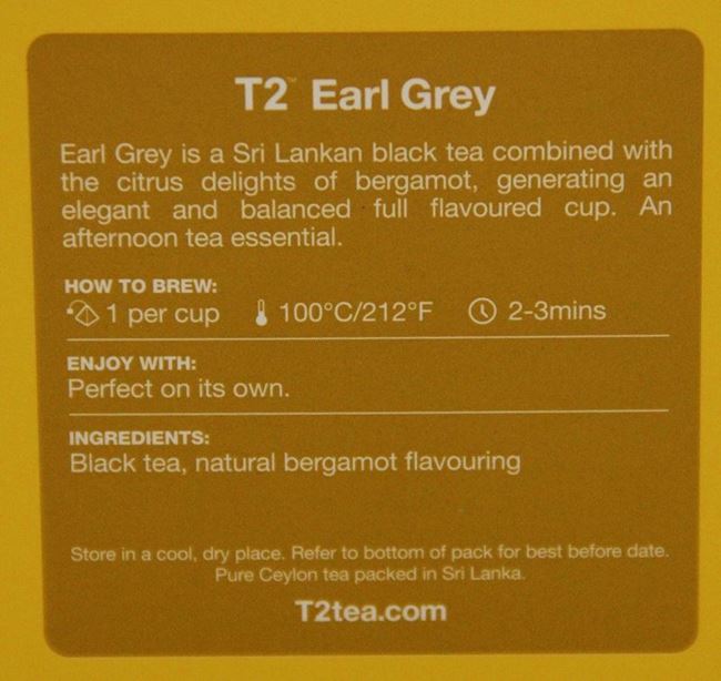 Picture of TEA - T2 EARL GREY BAGS