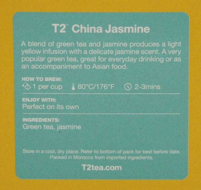 Picture of TEA - T2 CHINA JASMINE BAGS