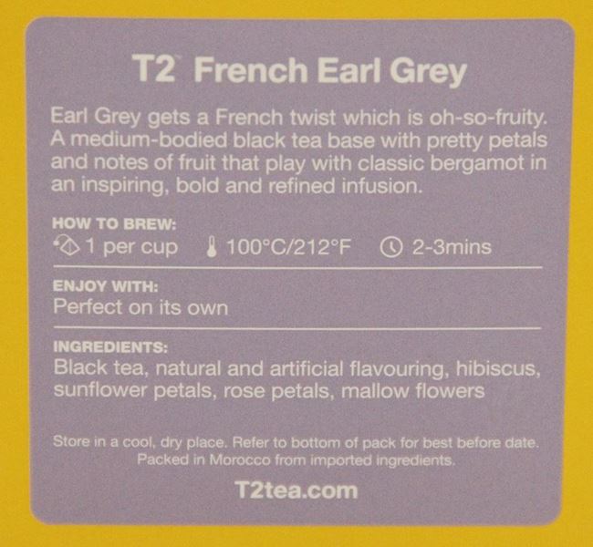 Picture of TEA - T2 FRENCH EARL GREY BAGS