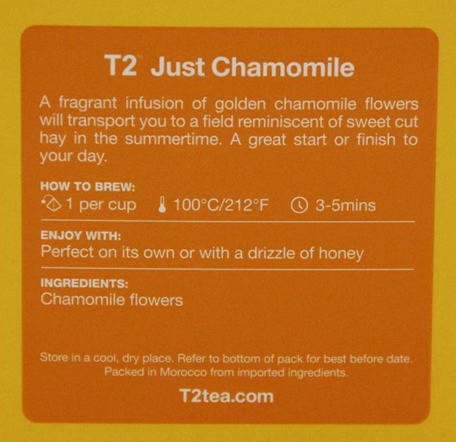 Picture of TEA - T2 CHAMOMILE BAGS