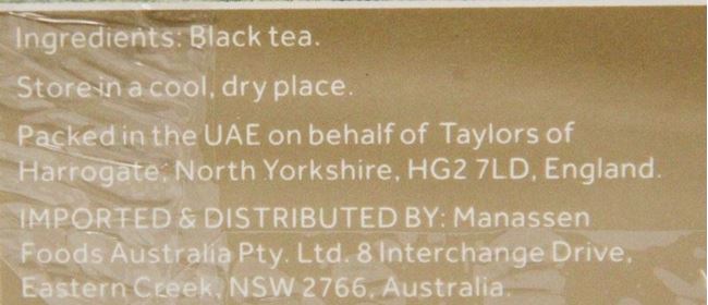 Picture of TEA - YORKSHIRE GOLD TEA BAGS 100 PACK