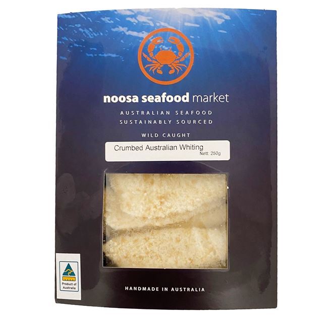 Picture of NOOSA SEAFOOD LOCAL CRUMBED WHITING FILLETS