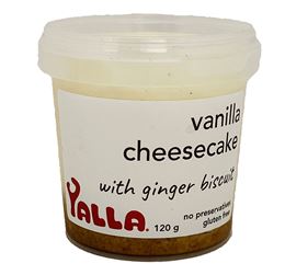 Picture of YALLA - VANILLA CHEESECAKE WITH GINGER BISCUIT