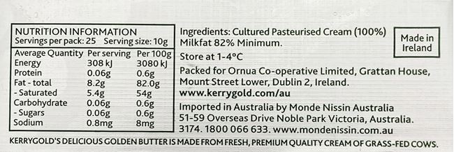 Picture of BUTTER - KERRYGOLD PURE UNSALTED