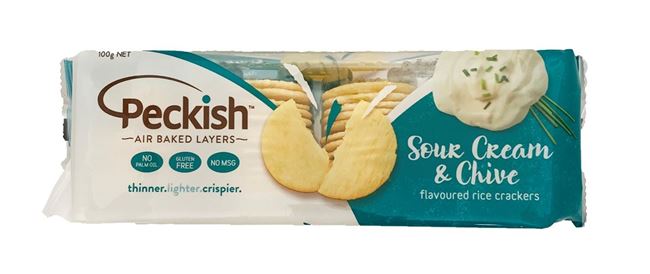 Picture of PECKISH SOUR CREAM & CHIVES CRACKERS