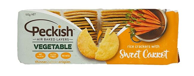 Picture of PECKISH SWEET CARROT CRACKERS