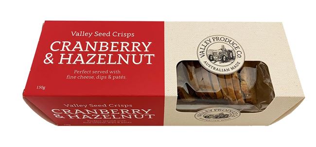 Picture of VALLEY PRODUCE CO CRANBERRY & HAZELNUT SEED CRISPS