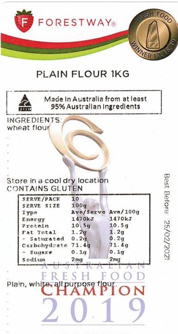 Picture of PLAIN FLOUR 1KG 
