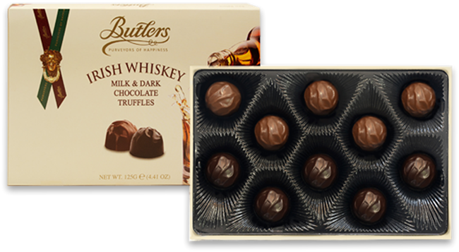 Picture of BUTLERS WHISKEY TRUFFLE MILK & DARK 125G