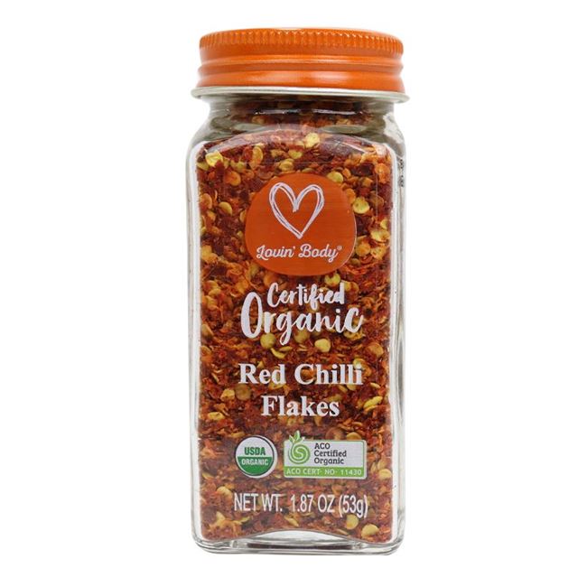 Picture of LB ORGANIC RED CHILLI FLAKES 53G