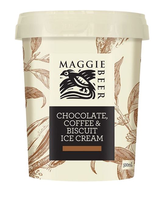 Picture of MAGGIE BEER CHOCOLATE, COFFEE AND BISCUIT ICE CREAM