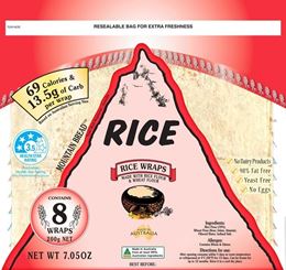 Picture of MOUNTAIN BREAD RICE WRAPS 8PACK