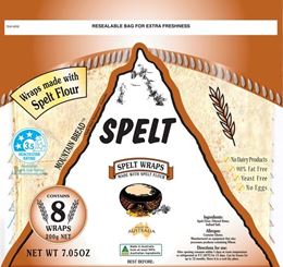 Picture of MOUNTAIN BREAD SPELT WRAPS 8PACK