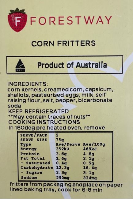 Picture of CORN FRITTERS 