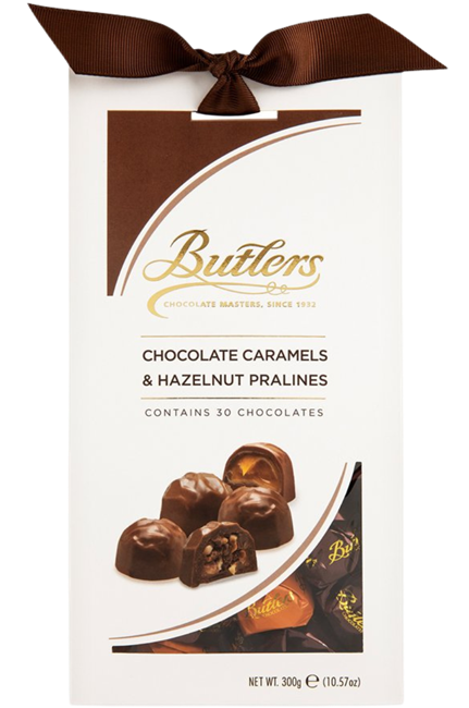 Picture of BUTLERS - CHOCOLATE CARAMELS & HAZELNUT PRALINES
