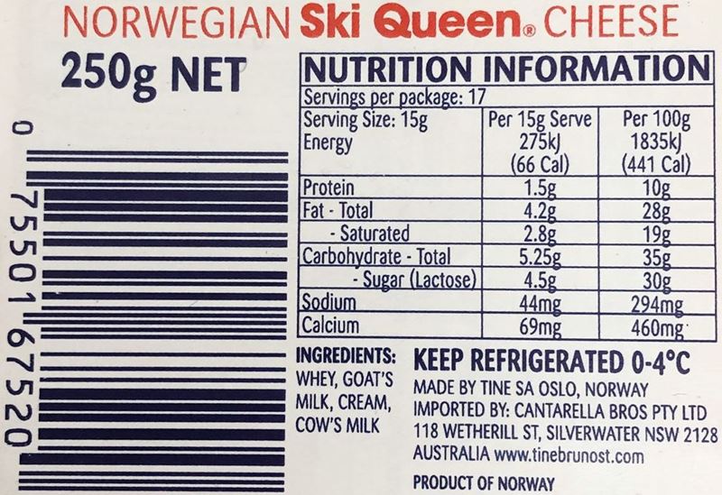 SKI QUEEN GJETOST CHEESE Forestway Fresh Online Store