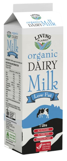 Picture of MILK - LIVING PLANET ORGANIC DAIRY LOW FAT