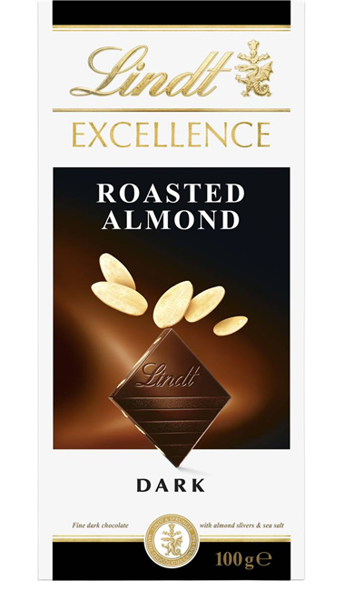 Picture of LINDT BLOCK - ROASTED ALMOND DARK