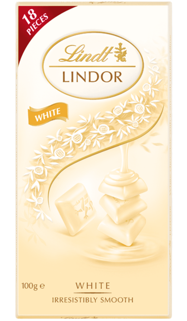 Picture of LINDT LINDOR BLOCK - WHITE PIECES