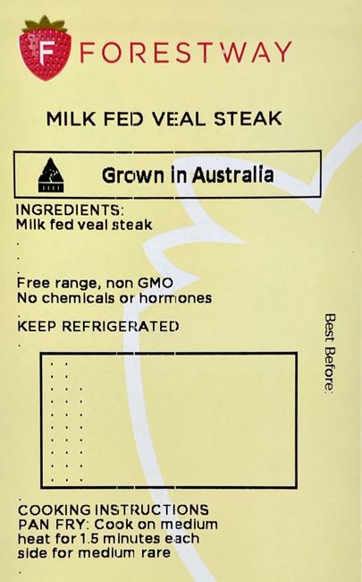 Picture of VEAL STEAK - MILK FED 