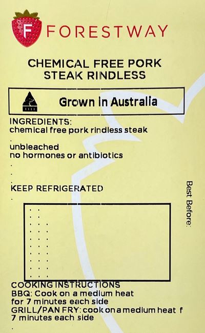 Picture of PORK STEAK - RINDLESS CHEMICAL FREE (2 PACK)