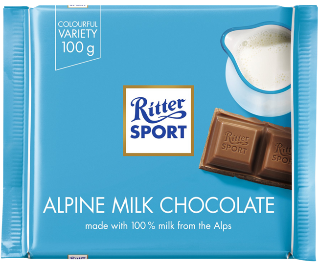 Picture of RITTER SPORT - ALPINE MILK CHOCOLATE