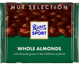 Picture of RITTER SPORT - WHOLE ALMONDS CHOCOLATE