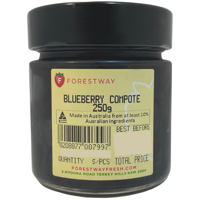 Picture of FORESTWAY BLUEBERRY COMPOTE 250g
