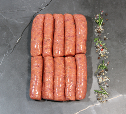 Picture of CHIPOLATA - BEEF, PARMESAN, TOMATO (10 PACK)