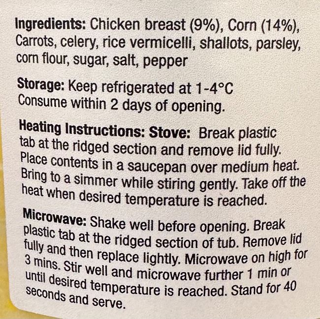 Picture of KEY INGREDIENTS CHICKEN & CORN SOUP