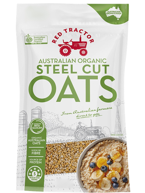 Picture of RED TRACTOR ORGANIC STEEL CUT OATS