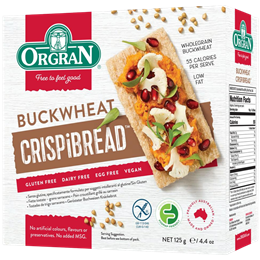 Picture of ORGRAN GLUTEN FREE BUCKWHEAT CRISPIBREAD